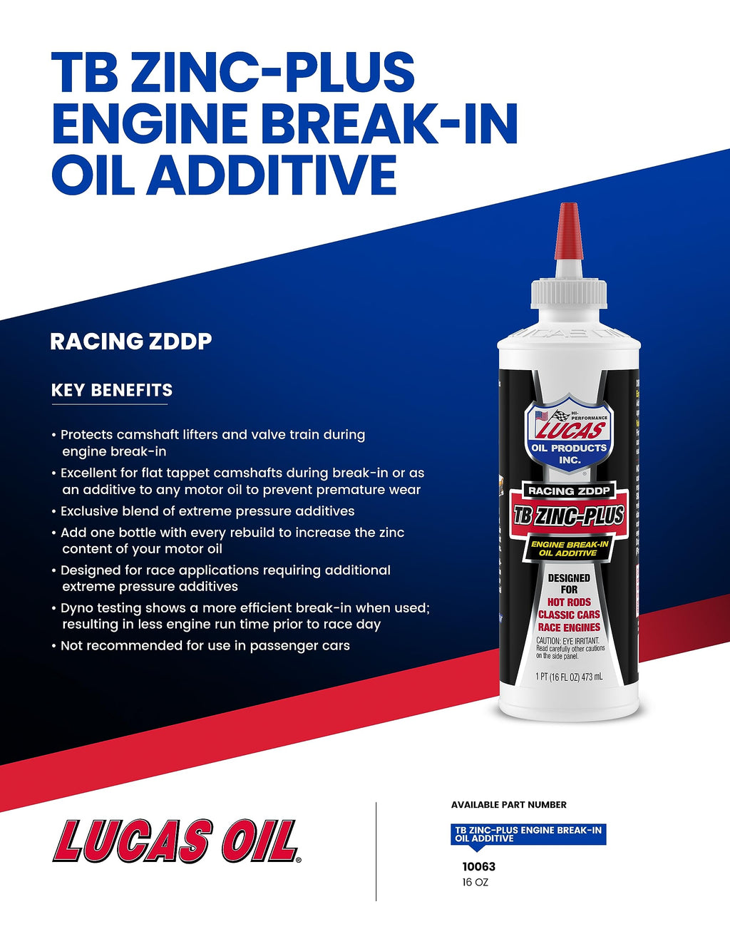 16 Ounce Engine Break in Oil Additive X403