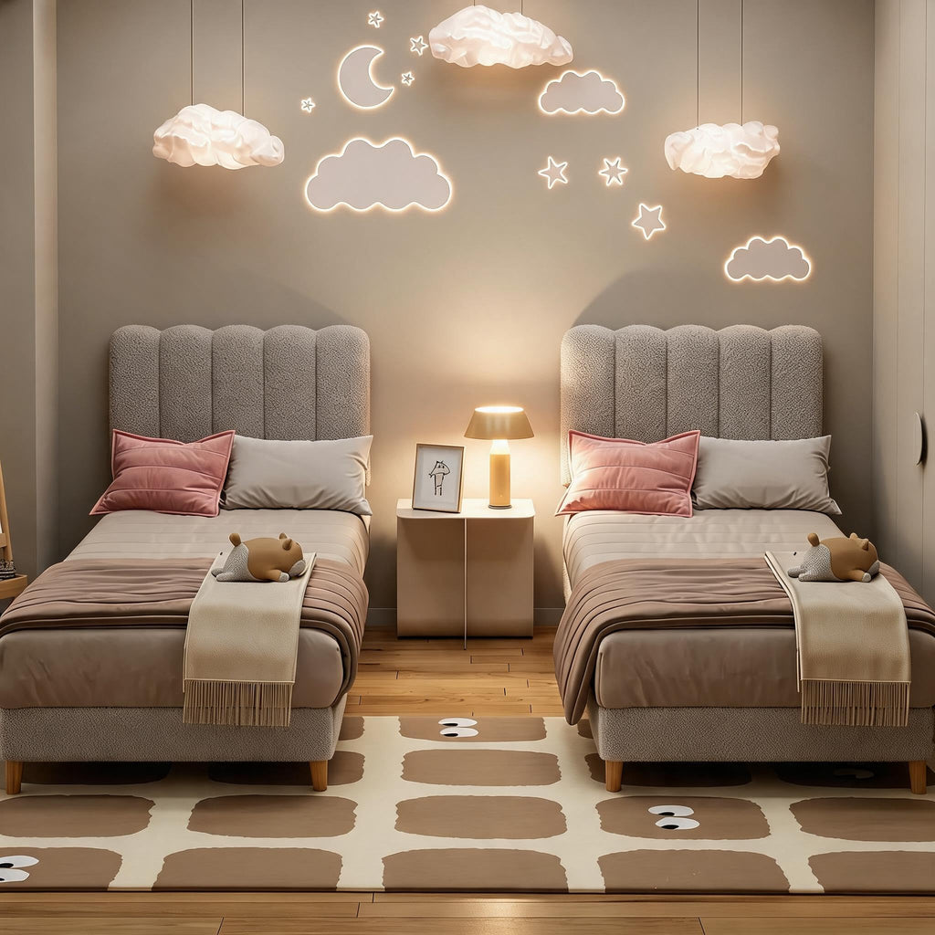 Twin Bed Frame with Headboard S832