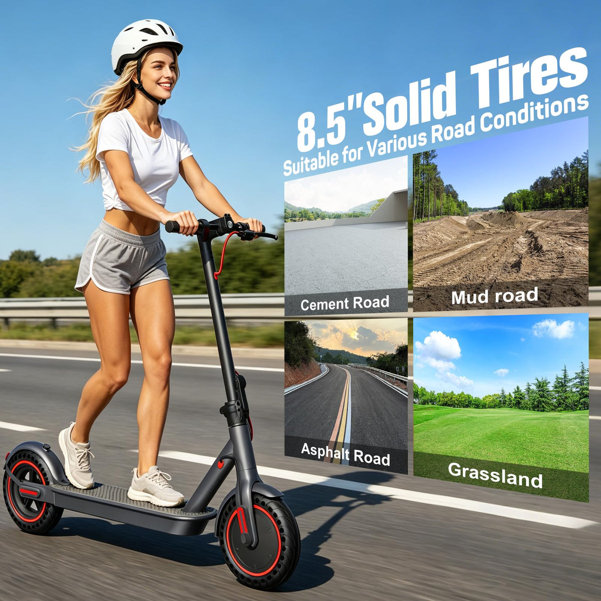 Electric Scooter 500W Motor 8.5'' Tire D9408
