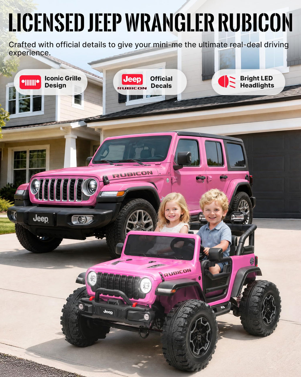 24V 2 Seater Ride on Car with Remote Control K52432