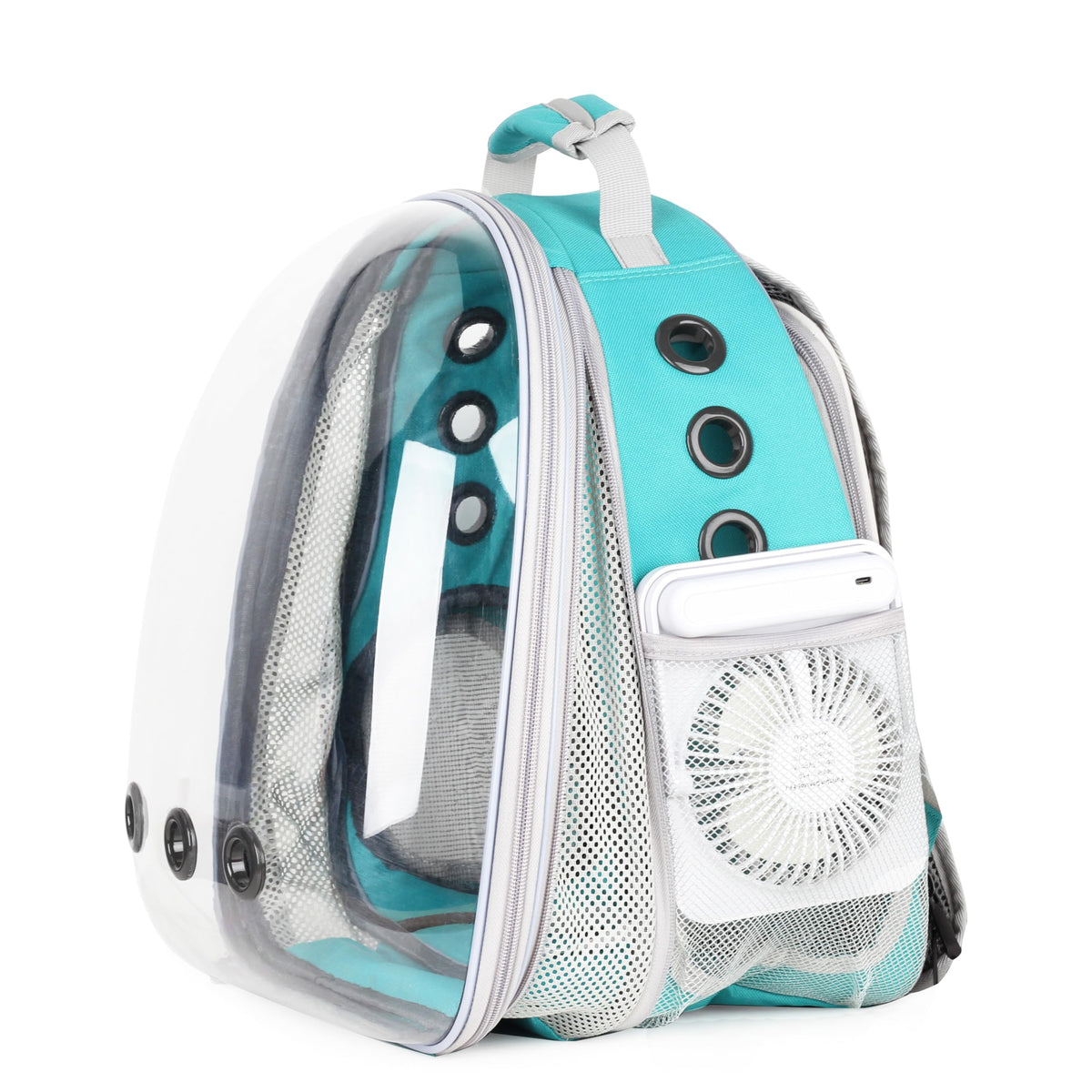 Expandable Cat Backpack with Mini Fan M9553