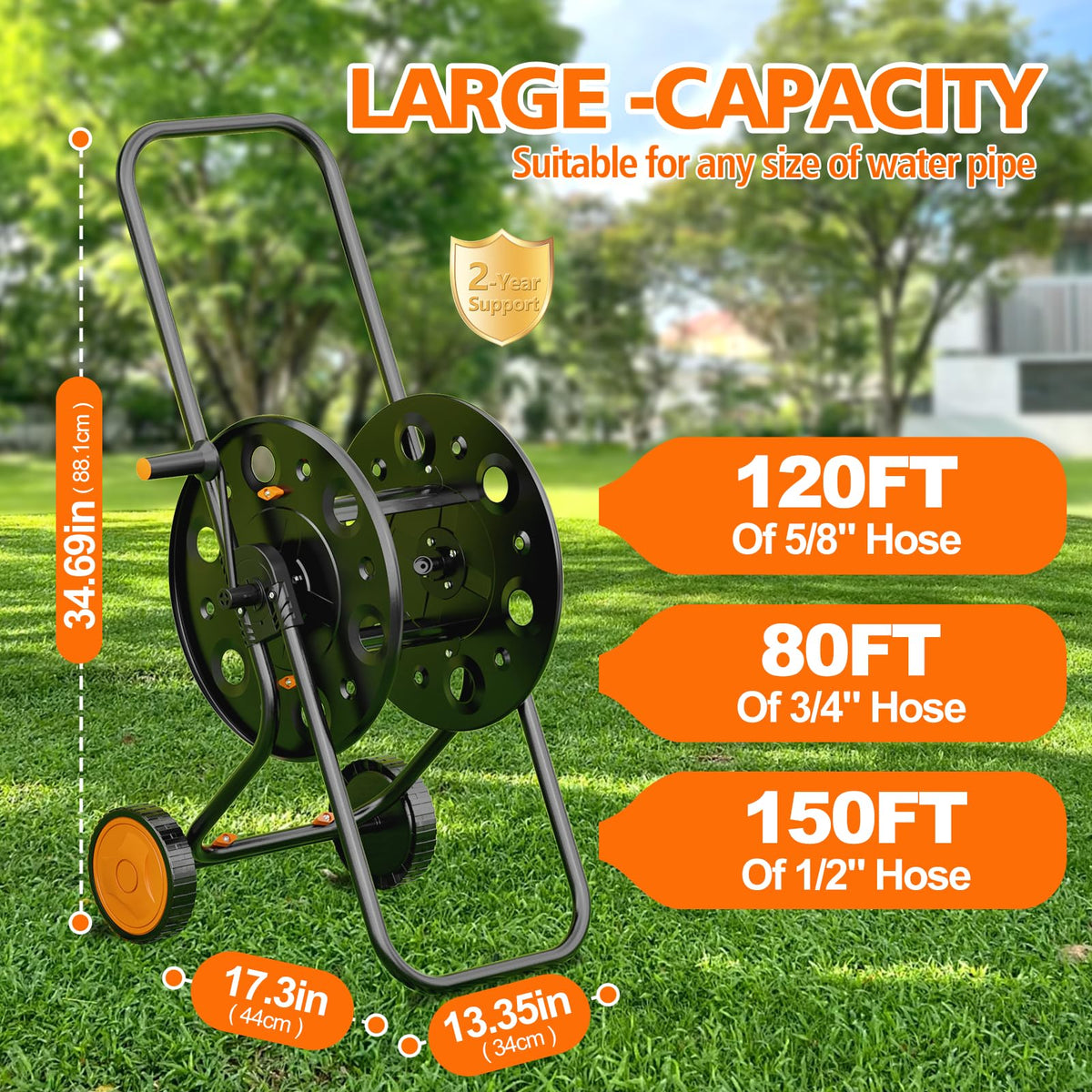 Garden Hose Reel Cart C54960