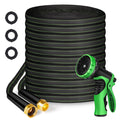 100ft Flexible Non-Expandable Kink-Free Black Fabric Garden Hose C420