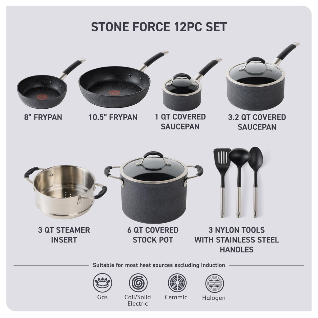 Non Stick 12 Piece Cookware Set P869064