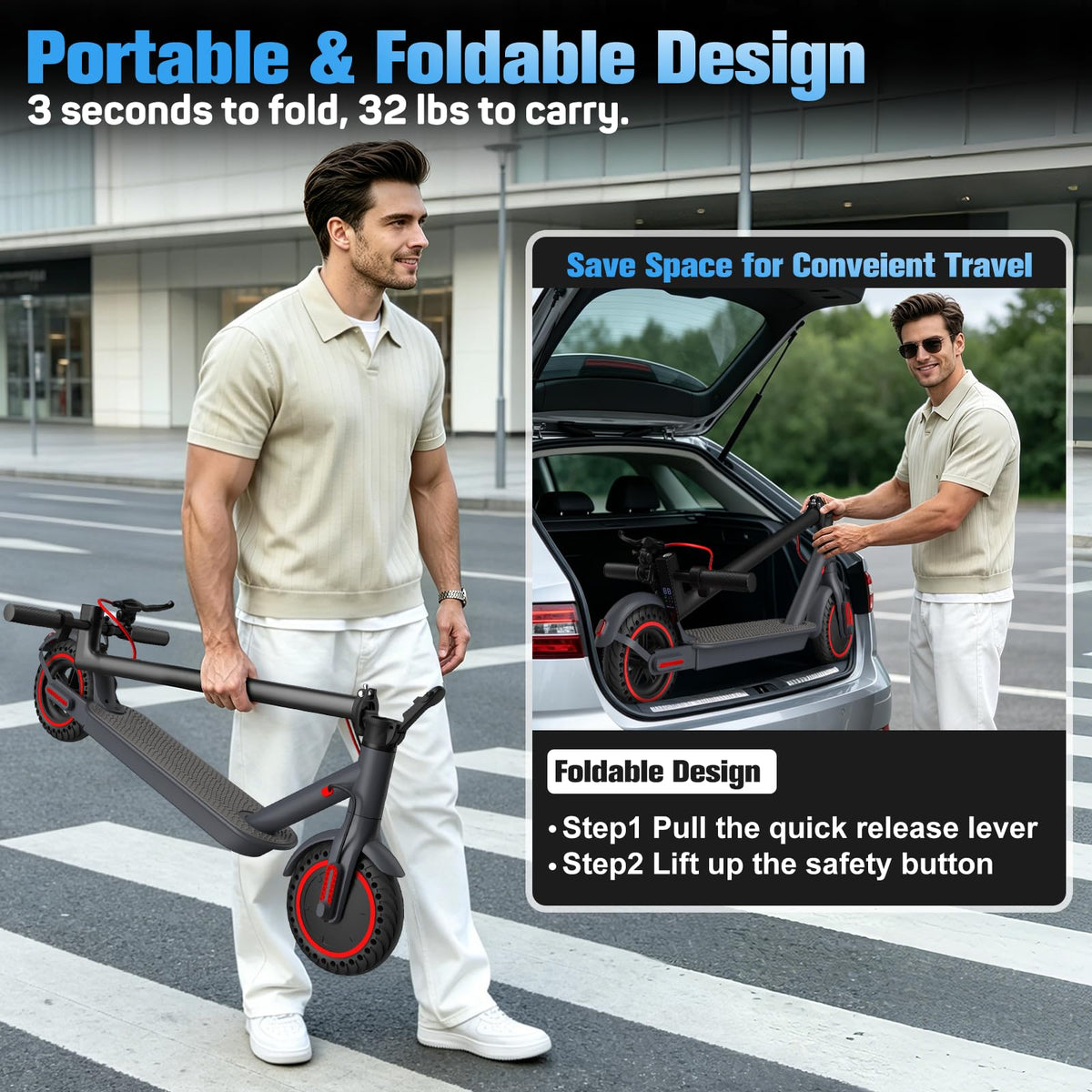Electric Scooter 500W Motor 8.5'' Tire D9408