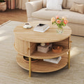 Round Coffee Table with Storage B397