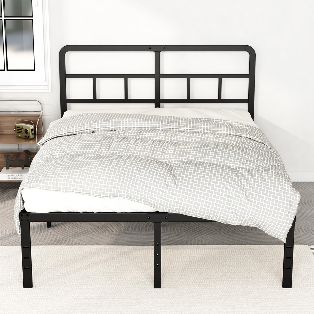 18 Inch Metal Queen Bed Frame with Headboard W792