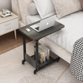 Adjustable Height C Table with Wheels and Storage U510