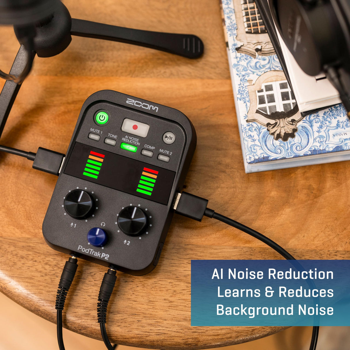 Podcast Recorder with 2 USB Mic Inputs M3488