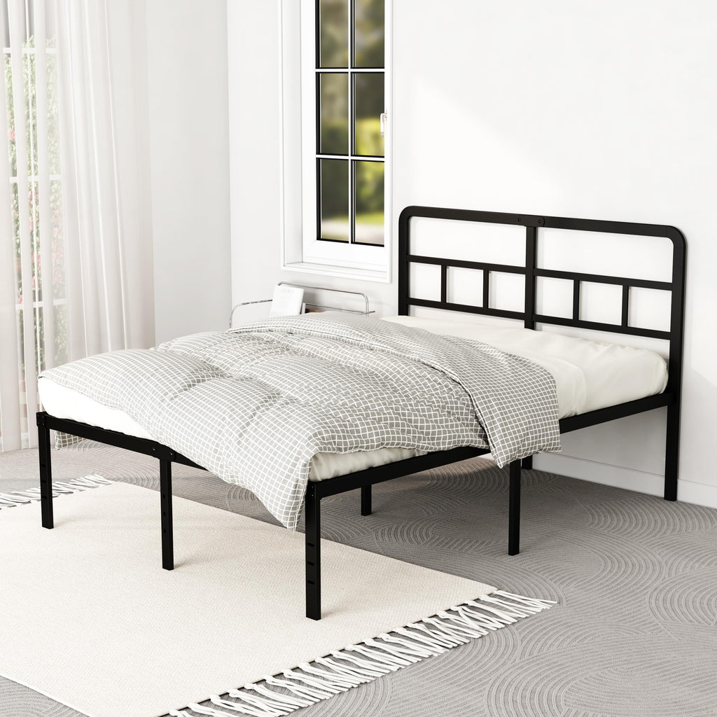 18 Inch Metal Queen Bed Frame with Headboard W792