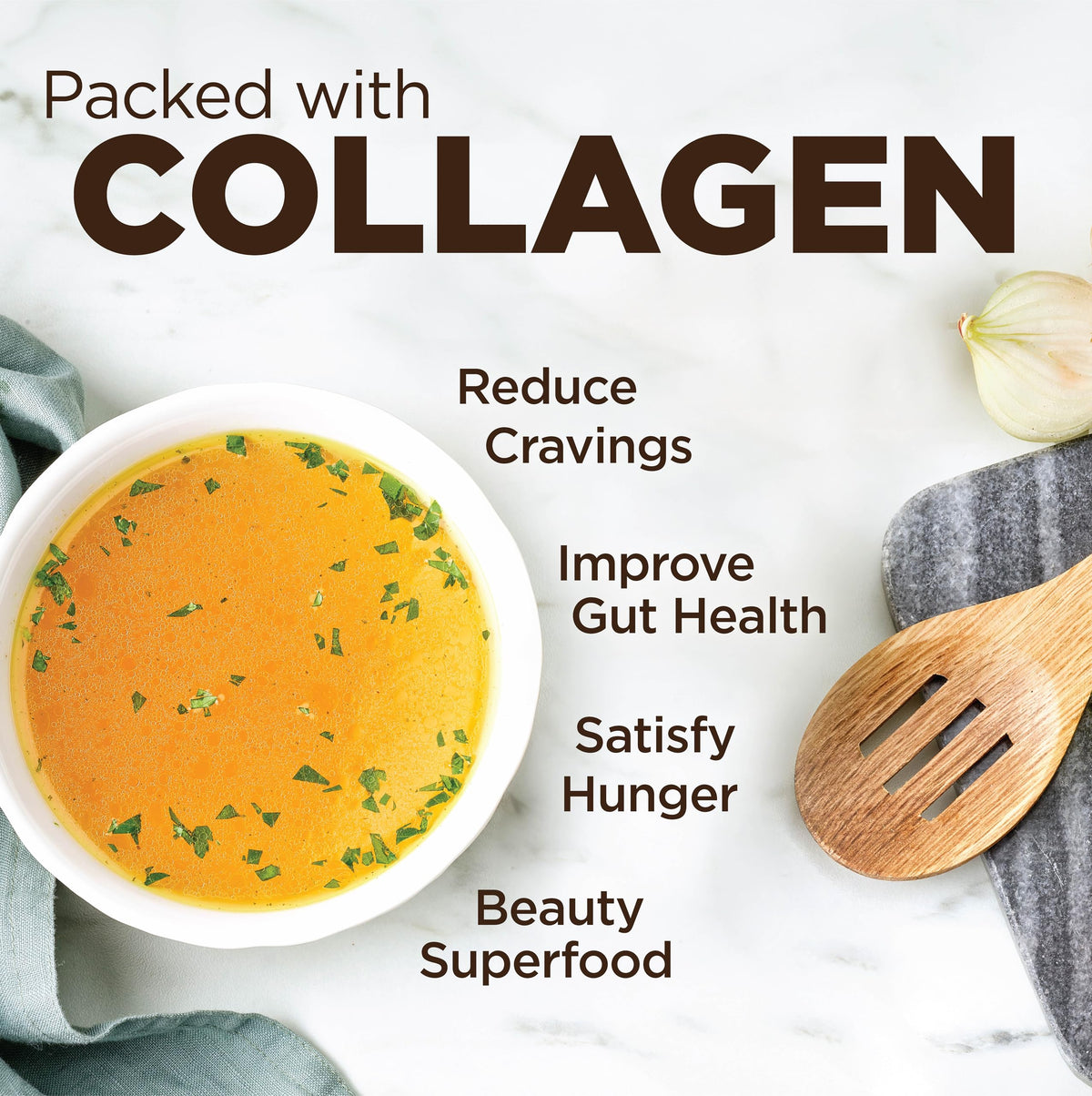 Instant Chicken Bone Broth 10G Protein Collagen Type II 4 Pack T239